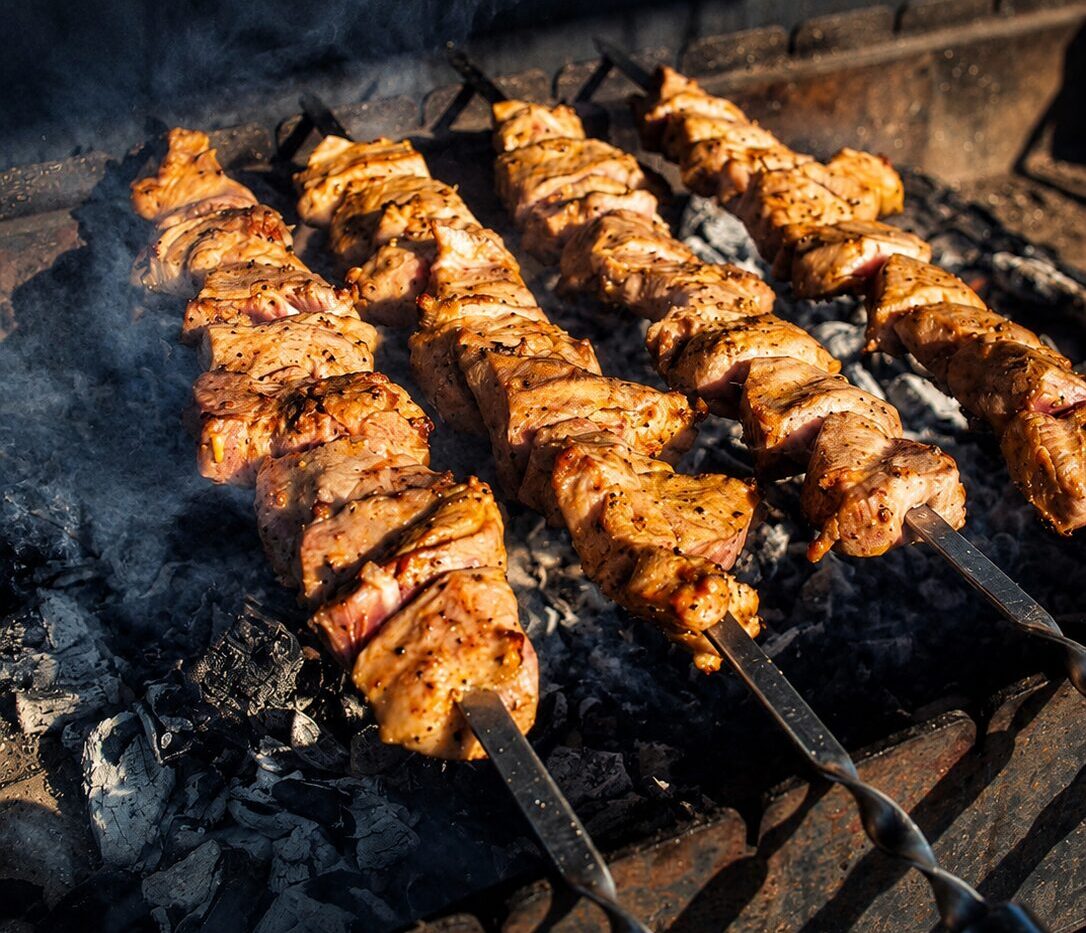 Schaschlik vom Grill